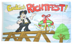 Flagge Endlich Richtfest